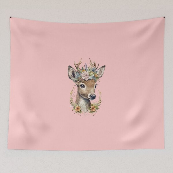 Item preview,  Cute deer head designed and sold by ShopLeilaArt.