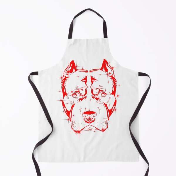 Item preview, Fierce Pitbull Face Sparks Red designed and sold by Barnissim.