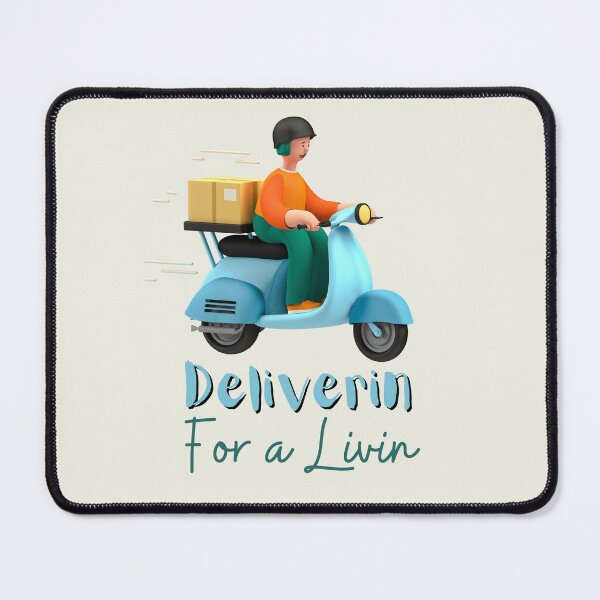 Item preview, Deliverin For A Livin - Delivery driver career 3D, for a delivery driver, for a courier. designed and sold by Wentoo.