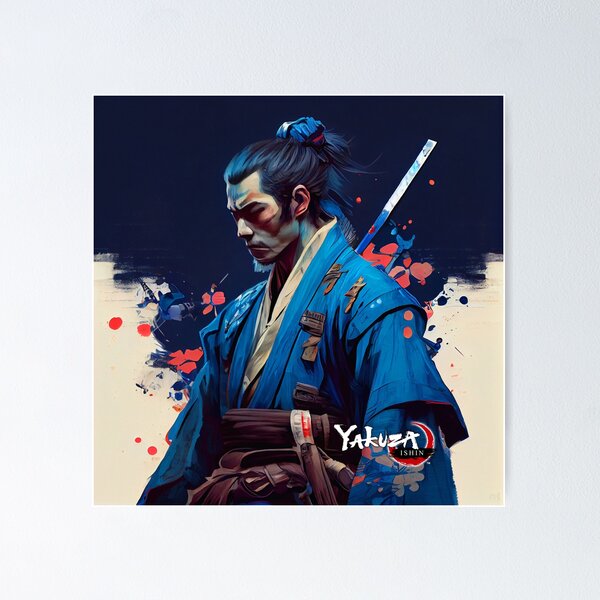 Item preview, Yakuza Ishin Samurai in Blue Robes, like a Dragon. designed and sold by The-Dark-Art.