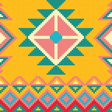 Artwork thumbnail, Seamless Rugged Cherokee , Native Pattern Rugged by Yes-Monkey
