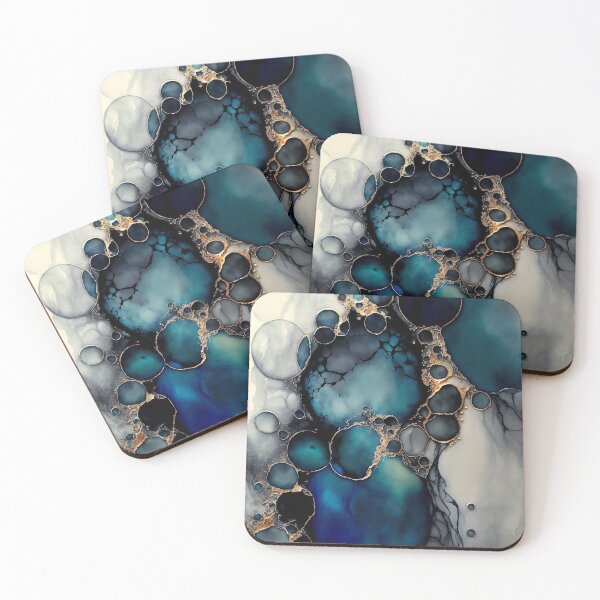 Item preview, Deep Soul - Abstract Alcohol Ink Resin Art designed and sold by inkvestor.