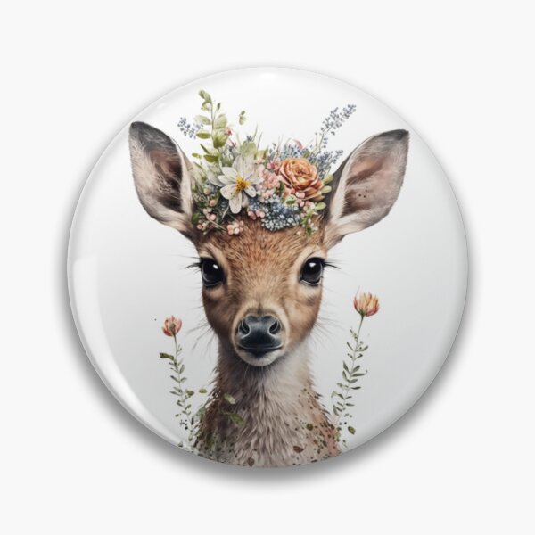 Item preview, Cute deer head designed and sold by ShopLeilaArt.