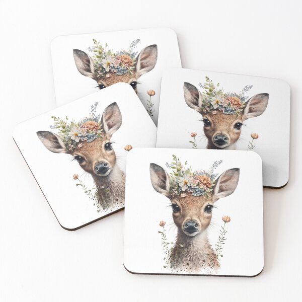 Item preview, Cute deer head designed and sold by ShopLeilaArt.