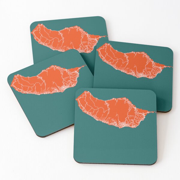 Item preview, MADEIRA Map Portugal | Tomato Color, City Map designed and sold by Urban-Maps.