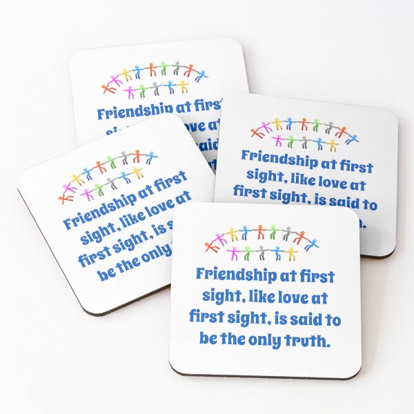 Item preview, Friendship At First Sight - Friendship Quote  designed and sold by CrankyOldDude.