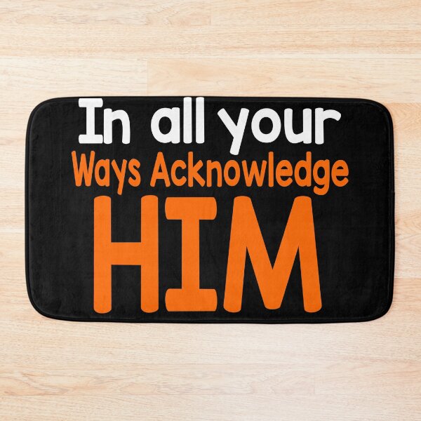 Item preview, Colorful In all your ways Acknowledge him Christian Design designed and sold by brixx rb.