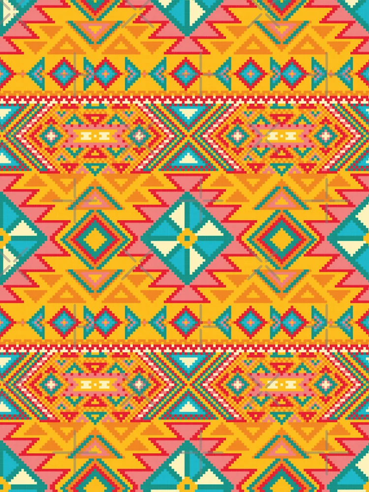 Thumbnail 4 of 4, Samsung Galaxy Phone Case, Seamless Rugged Native , Native Pattern Rugged designed and sold by Yes-Monkey.