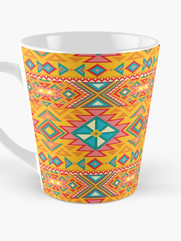 Thumbnail 3 of 4, Coffee Mug, Seamless Rugged Native , Native Pattern Rugged designed and sold by Yes-Monkey.