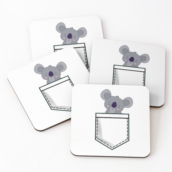 Item preview, Kawaii Smiley Koala In a Pocket designed and sold by Onewivnacher.