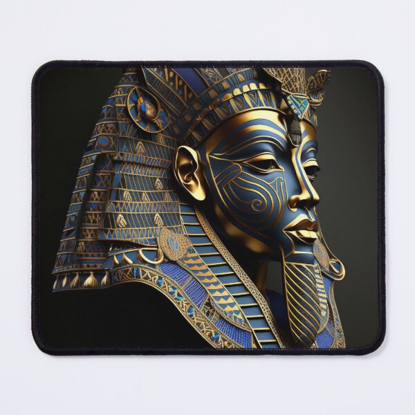 Item preview, Futurizing the Pharaohs: A Reimagined Tutankhamun Sculpture in the Style of Ancient Egypt. designed and sold by DaniFantasy.