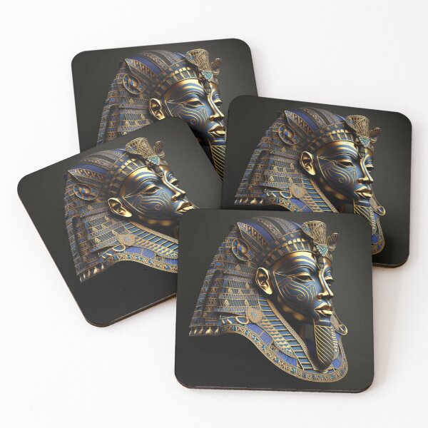 Item preview, Futurizing the Pharaohs: A Reimagined Tutankhamun Sculpture in the Style of Ancient Egypt. designed and sold by DaniFantasy.