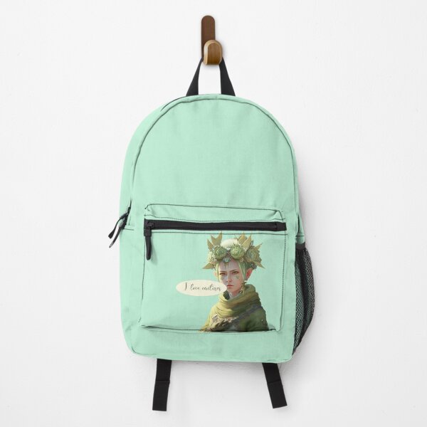 Item preview, Cactus Elf portrait character and I love cactus text designed and sold by EmeraldeaArt.
