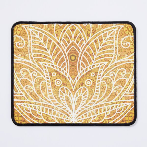 Item preview, Lotus flower on yellow mandala designed and sold by Adaba-Spirits.