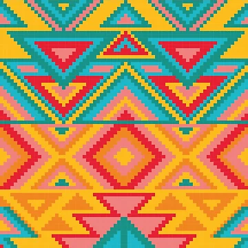 Artwork thumbnail, Seamless Rugged Sioux, Native Pattern Rugged by Yes-Monkey