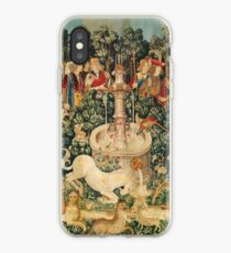 UNICORN IS FOUND / Fountain,Other Animals,Green Floral iPhone Case