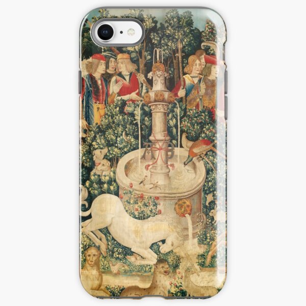 UNICORN IS FOUND / Fountain,Other Animals,Green Floral iPhone Tough Case