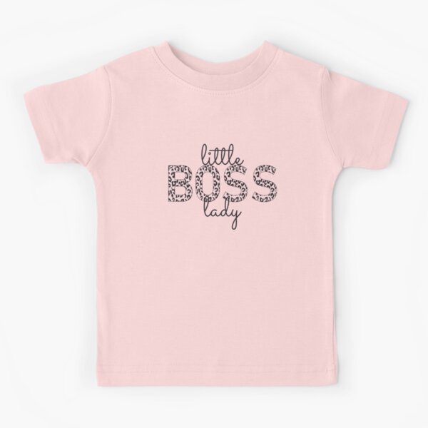 Boss baby lettering Pink Kids T-Shirt for Sale by ninakosh