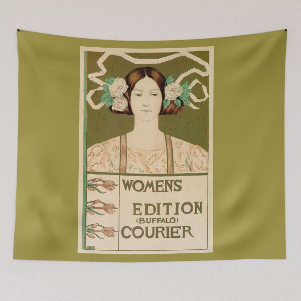 Item preview, 1895 Buffalo Courier NY for women art nouveau magazine ad designed and sold by aapshop.