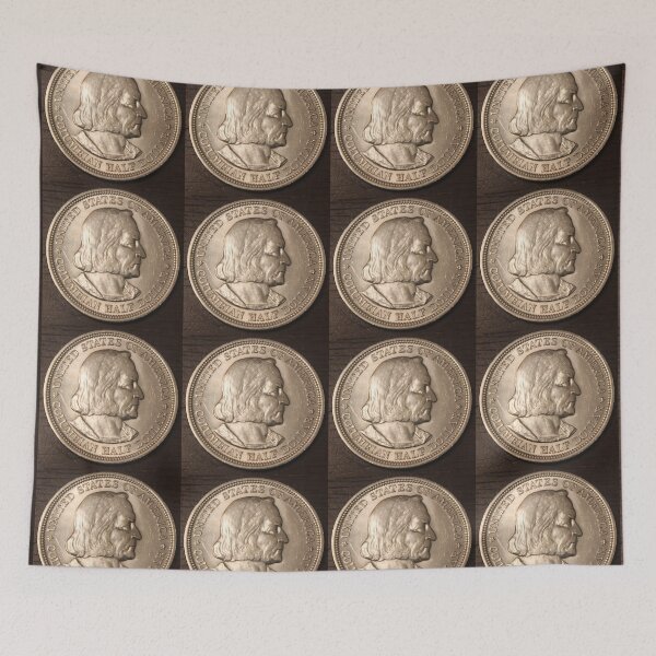 Item preview, 1893 Columbian Half Dollar  designed and sold by coinsxcrochet.