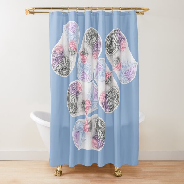 Clown 1 collage spring Shower Curtain