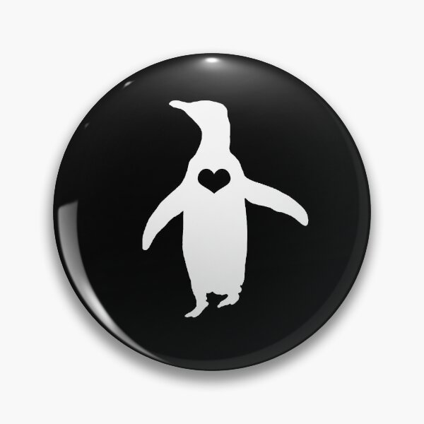 Item preview, Hoiho Penguin with a big heart white penguin red heart designed and sold by SBPenguins.
