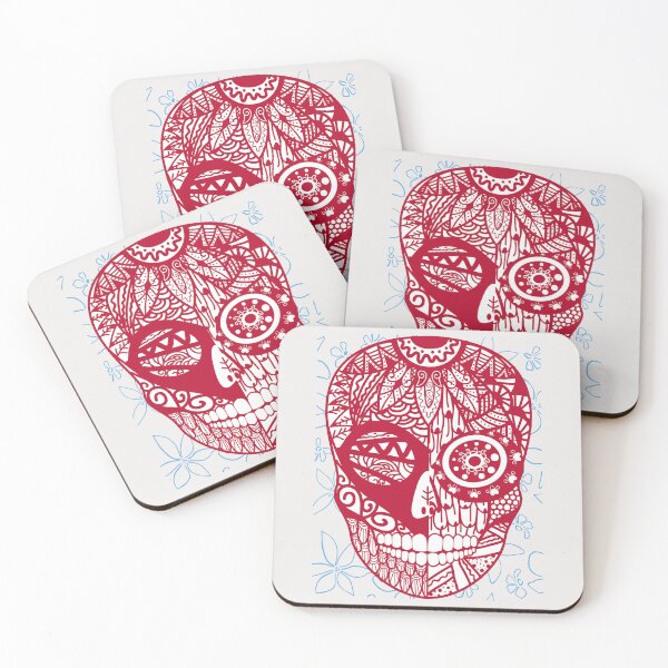 Item preview, Skull in flowers designed and sold by Simo0455.