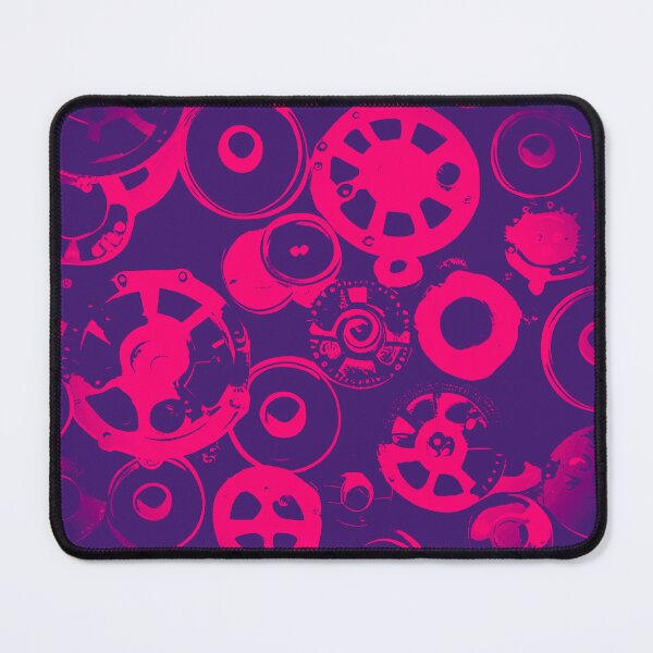 Item preview, Abstract Buttons and Wheels - Hot Pink designed and sold by asurtiumgreen.
