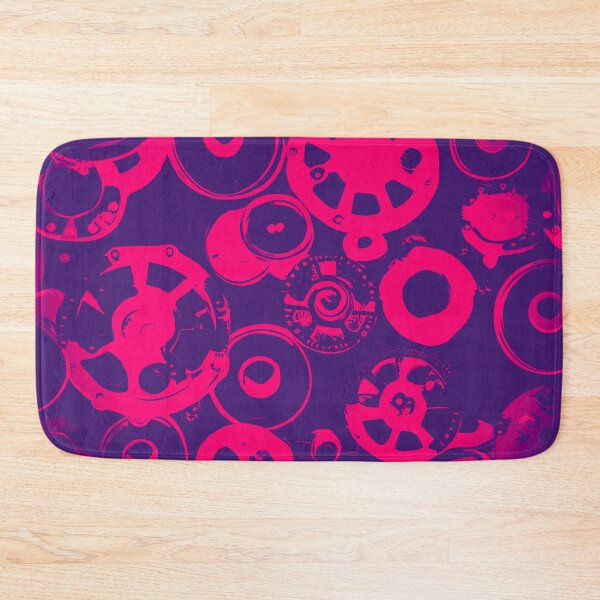 Item preview, Abstract Buttons and Wheels - Hot Pink designed and sold by asurtiumgreen.