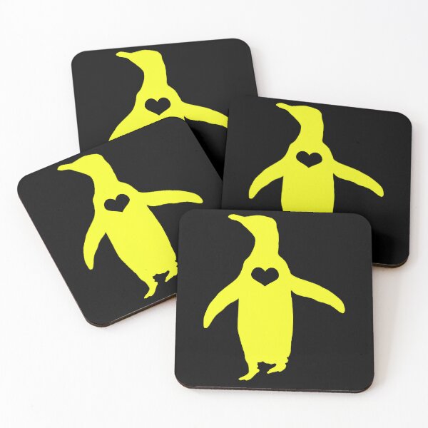 Item preview, Hoiho Penguin with a big yellow penguin black heart designed and sold by SBPenguins.