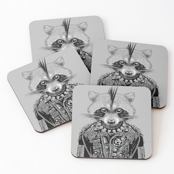 Item preview, punk raccoon designed and sold by albertocubatas.