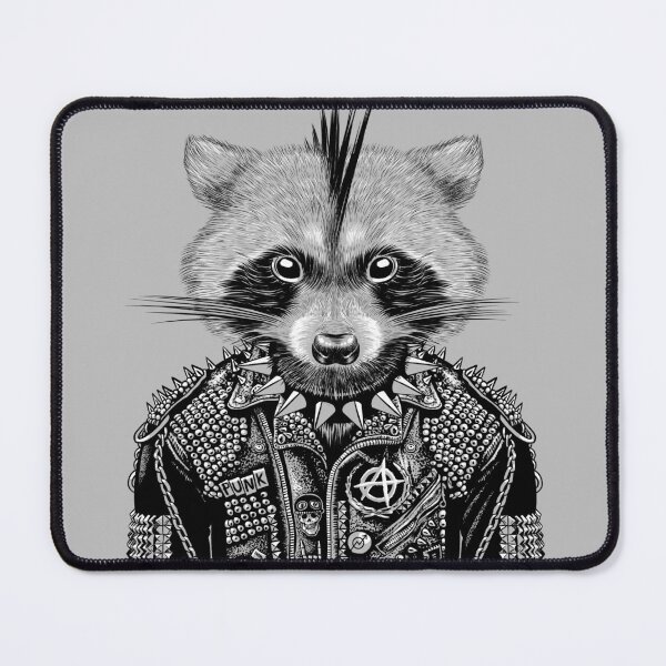 Item preview, punk raccoon designed and sold by albertocubatas.