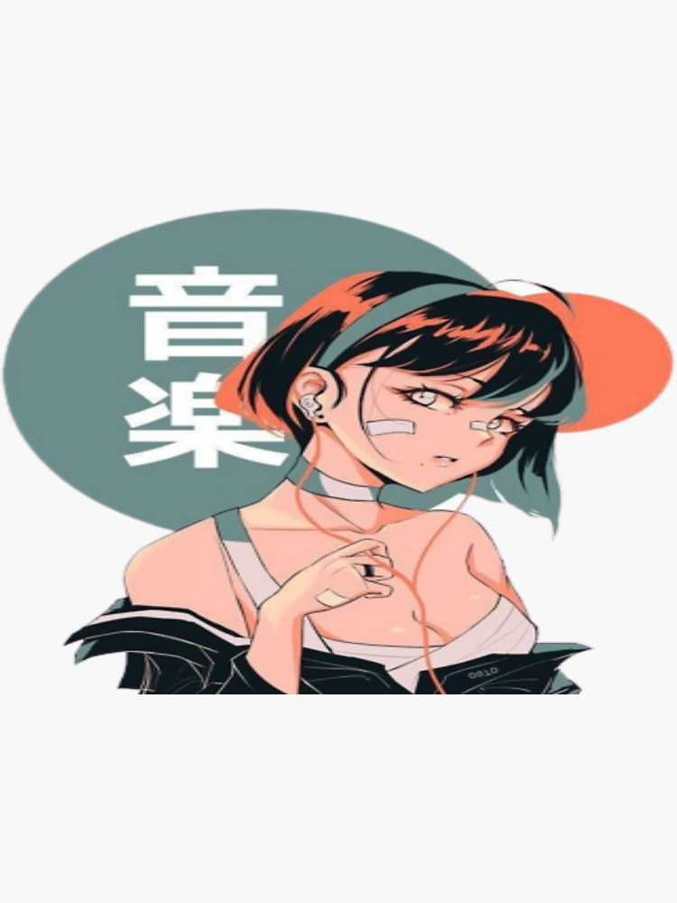 Kawaii anime girl Sticker for Sale by Wicmarts