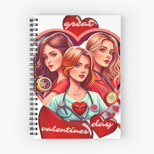 Item preview, Girls Women Nurses Valentines Day Hearts Stethoscope designed and sold by DOJA ⭐⭐⭐⭐⭐.
