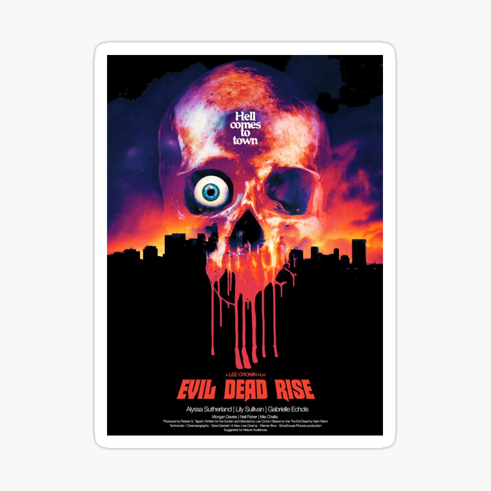 Evil Dead Rise Film  Sticker for Sale by sarisuwarni35