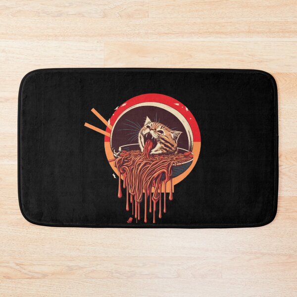 Item preview, CAT EATING RAMEN  designed and sold by artfartzzz.