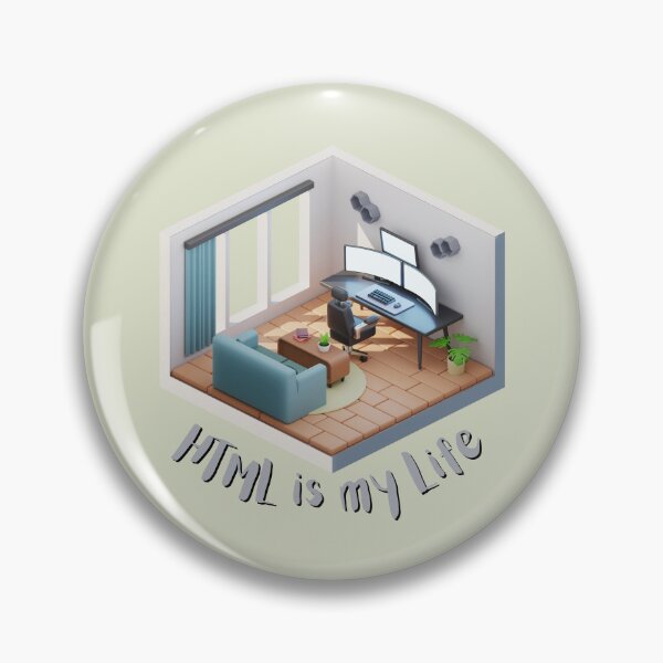Item preview, HTML Is My Life 3D, para un codificador, para un programador informático. designed and sold by Wentoo.