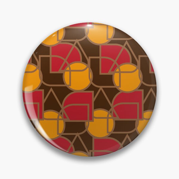 Item preview, Forma geométrica vermelha e laranja vintage Retrô designed and sold by GirlaineSQ.