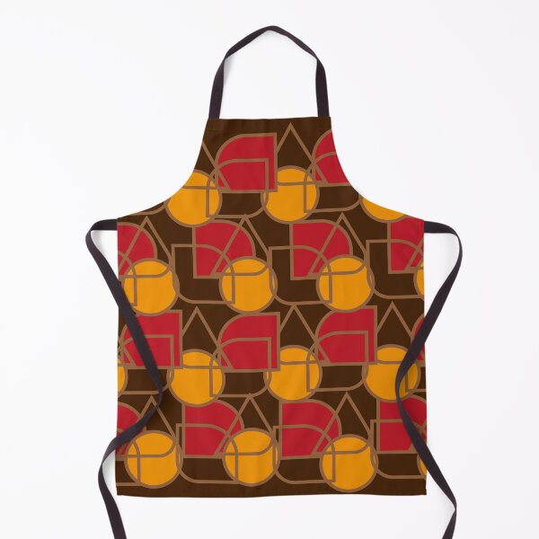 Item preview, Forma geométrica vermelha e laranja vintage Retrô designed and sold by GirlaineSQ.