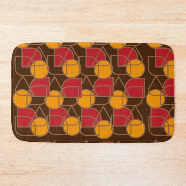 Item preview, Forma geométrica vermelha e laranja vintage Retrô designed and sold by GirlaineSQ.