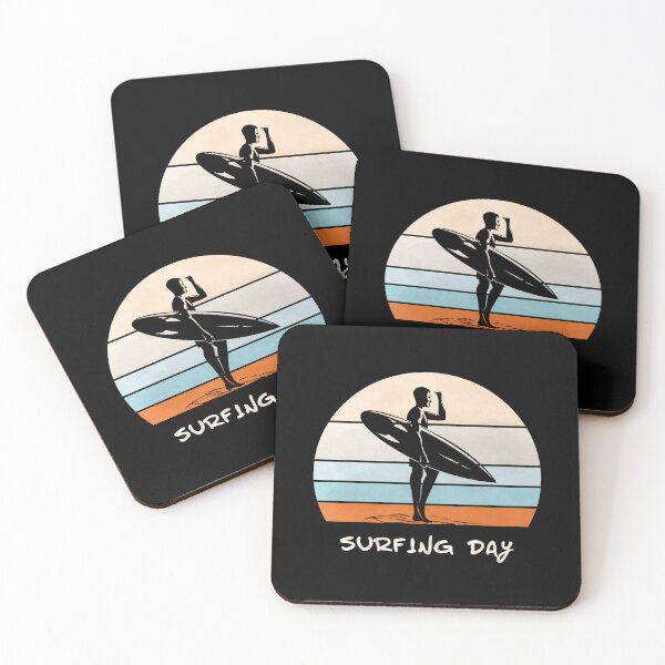 Item preview, Surfing Day | Everyday Surf Lovers Retro Surfboard Summer Beach Surfers designed and sold by AlphaMstudio.