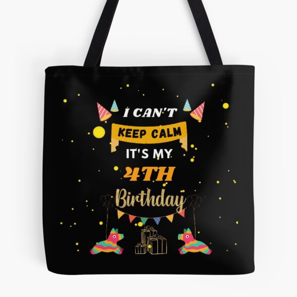 Item preview, 4 Year Old I Can't Keep Calm It's My 4th Birthday designed and sold by Designspr0.
