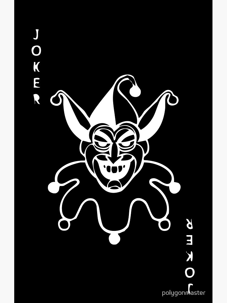 Carte De Vœux Theme De La Carte Joker 4 Par Polygonmaster Redbubble