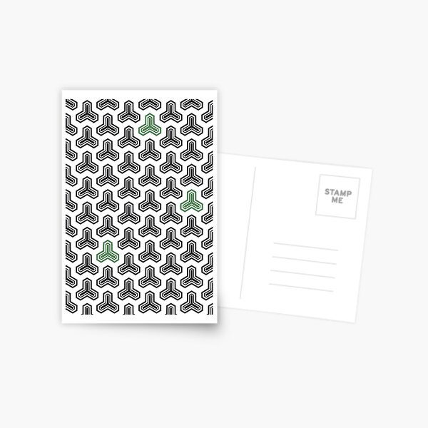 arrow in black & green Postcard