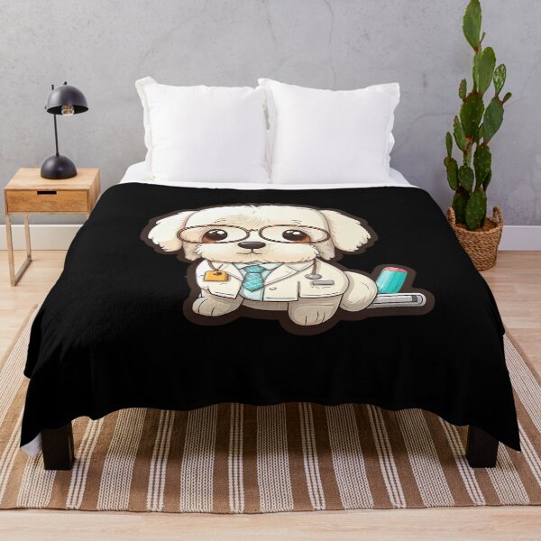 Item preview, Poodle Dog Doctor Cute Cartoon Anime Style designed and sold by AnimalArtPhotos.