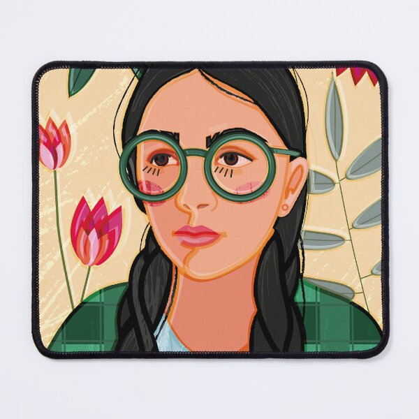 Item preview, a girl in large round glasses designed and sold by Kosinskaya.