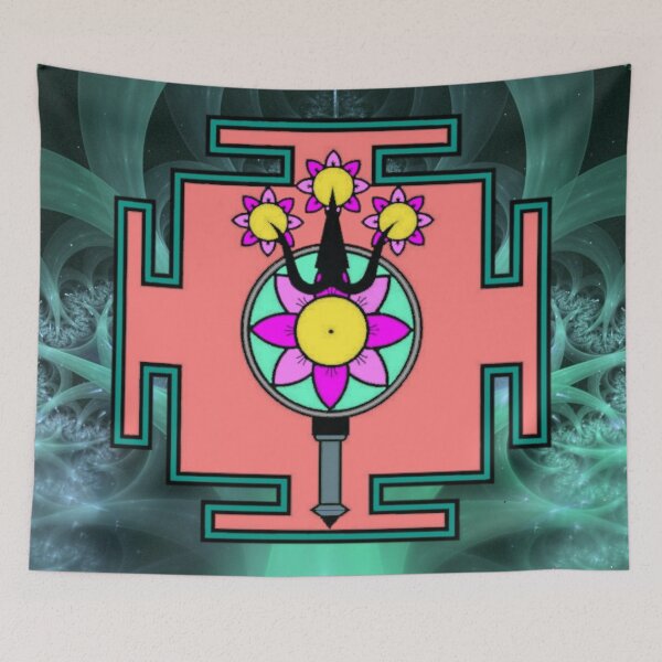 Item preview, Flower reflection mandala designed and sold by MoodysT's.