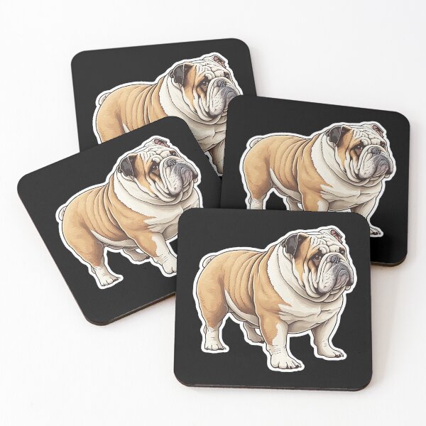 Item preview, Cute Bulldog Cartoon Anime Style  designed and sold by AnimalArtPhotos.