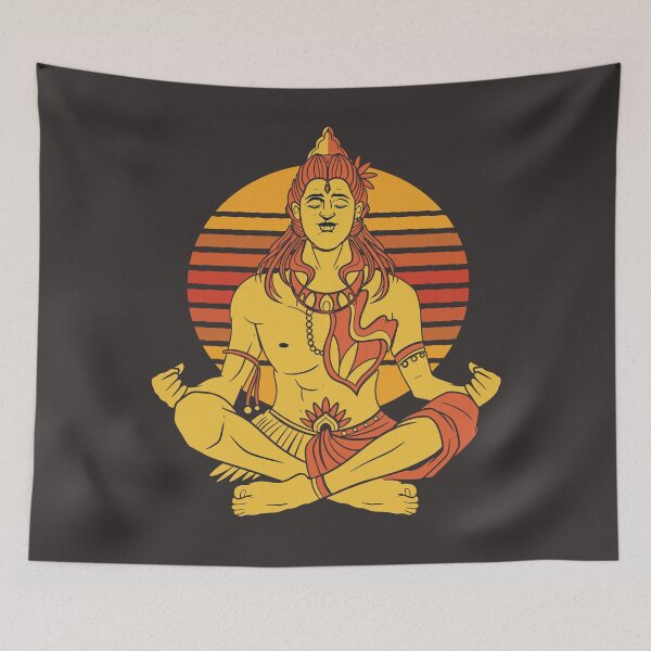 Item preview, Lord Shiva God Vintage Hiduism Art designed and sold by MrEddie10.