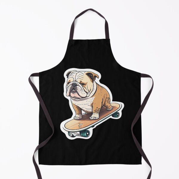 Item preview, Bulldog Skateboarding Cool Dog Riding Skateboard designed and sold by AnimalArtPhotos.
